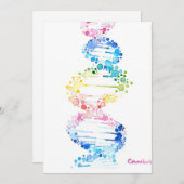 DNA, de spiraal van het leven  Kaart (Voorkant / Achterkant)