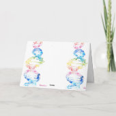 DNA, de spiraal van het leven  Kaart (Achterkant)