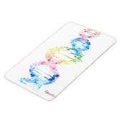 DNA, de spyral van het leven Jigzaag Puzzle Magneet (Linkerzijde)