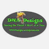 DNA Design bumper sticker (Voorkant)