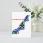 DNA - desoxyribonucleïnezuur Briefkaart (Staand voorkant)