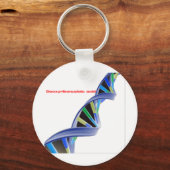DNA - desoxyribonucleïnezuur Sleutelhanger (Voorkant)