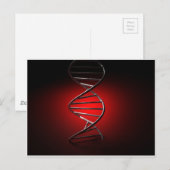 DNA Double Helix Briefkaart (Voorkant / Achterkant)