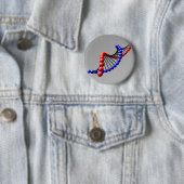 DNA - Double Helix-Button Ronde Button 5,7 Cm (In situ)