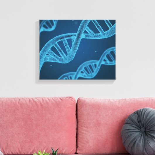 DNA Double Helix Canvas Afdruk (Insitu (Woonkamer))