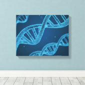 DNA Double Helix Canvas Afdruk (Insitu (Houten vloer))