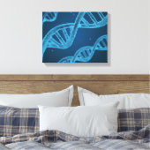 DNA Double Helix Canvas Afdruk (Insitu (Slaapkamer))