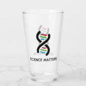 DNA Double Helix Design Drink glas (Achterkant)