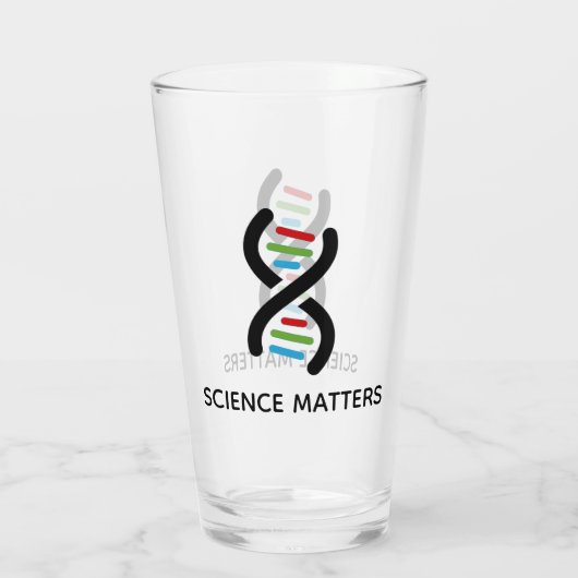 DNA Double Helix Design Drink glas (Achterkant)