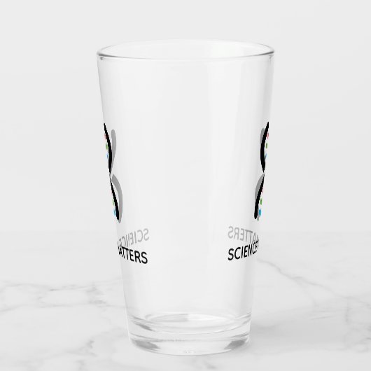DNA Double Helix Design Drink glas (Links)