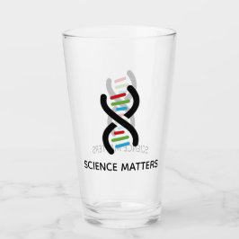 DNA Double Helix Design Drink glas