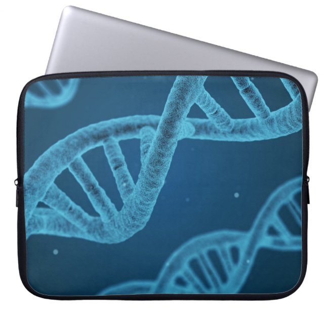 DNA Double Helix Laptop Sleeve (Voorkant)