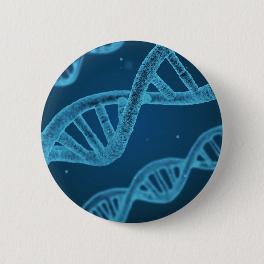 DNA Double Helix Ronde Button 5,7 Cm (Voorkant)