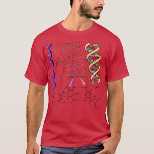 DNA Dubbelhelix Chemische formule Molecules Scienc T-shirt