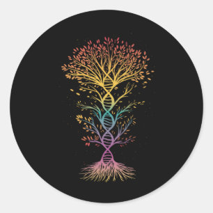 DNA Earth Day Biology Teacher Shirt Mannen Vrouwen Ronde Sticker