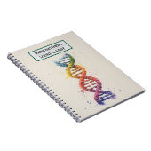DNA en Science Spiral Photo Notitieboek (Rechterzijde)