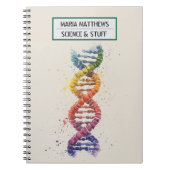 DNA en Science Spiral Photo Notitieboek (Voorkant)