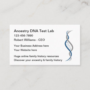 DNA Familie Afstammingsonderzoek Visitekaartje