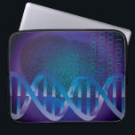 DNA Fingerprint Science Laptop Sleeve<br><div class="desc">Een coole,  trendy en leuke,  door wetenschap geïnspireerde laptophoes,  ontworpen als cadeau voor alle wetenschappers,  wetenschapsdocenten,  wetenschapsstudenten,  kortom,  elke wetenschapsgekte in je leven (en ook jij)! Ontworpen door: Science Geekness© op http://www.zazzle.com/sciencegeekness*</div>