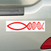 DNA Fish Bumpersticker (Op auto)
