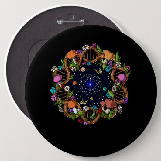 DNA Forest Ronde Button 6,0 Cm (Voorkant /achterkant)