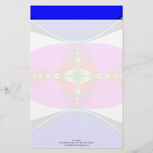 DNA - Fractal Art Briefpapier (Voorkant)