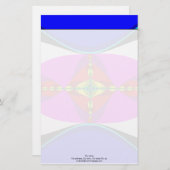 DNA - Fractal Art Briefpapier (Voorkant / Achterkant)