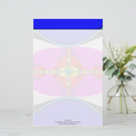 DNA - Fractal Art Briefpapier (Staand voorkant)