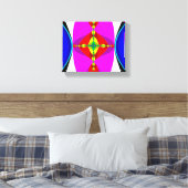 DNA - Fractal Art Canvas Afdruk (Insitu (Slaapkamer))