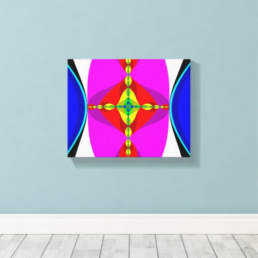 DNA - Fractal Art Canvas Afdruk (Insitu (Houten vloer))