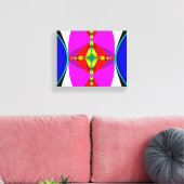 DNA - Fractal Art Canvas Afdruk (Insitu (Woonkamer))