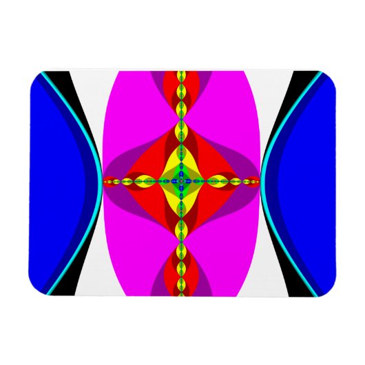 DNA - Fractal Art Magneet (Horizontaal)