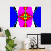 DNA - Fractal Art Poster (Thuiskantoor)