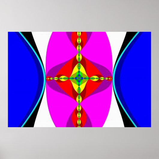 DNA - Fractal Art Poster (Voorkant)