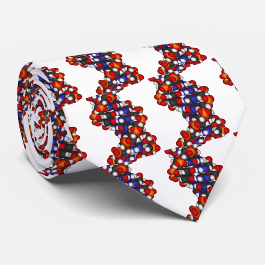 DNA-fragment stropdas (Opgerold)