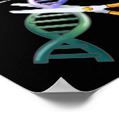 Dna Funny Rock Paper Crispr Genetic Science Race  Poster (Hoek)