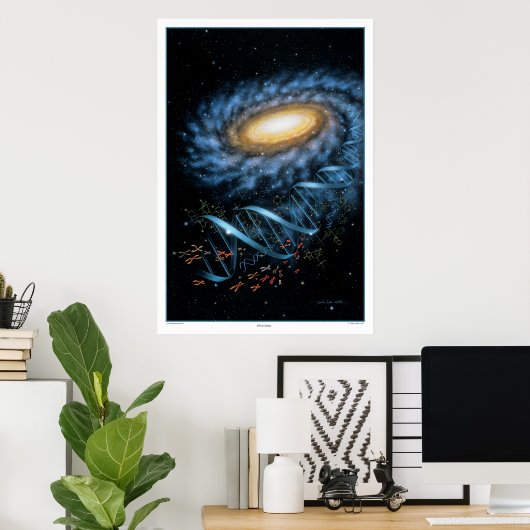 DNA Galaxy Print (Thuiskantoor)