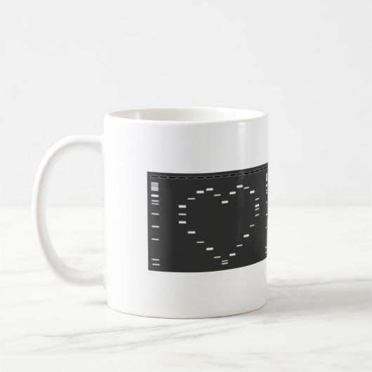 DNA-gel uit het hart Koffiemok (Links)