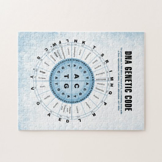 DNA-genetische code Legpuzzel (Horizontaal)