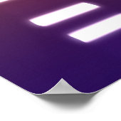 DNA-genetische code Oranje blauw Poster (Hoek)