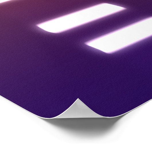 DNA-genetische code Oranje blauw Poster (Hoek)