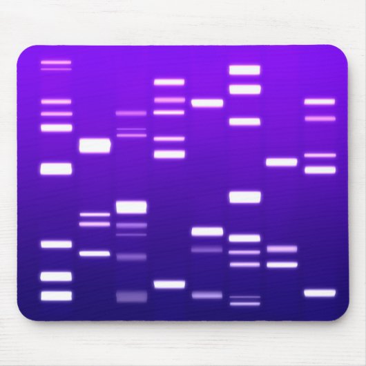 DNA-genetische code Paars Muismat (Voorkant)