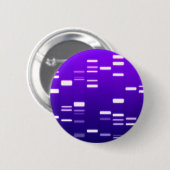 DNA-genetische code Paars Ronde Button 5,7 Cm (Voorkant /achterkant)