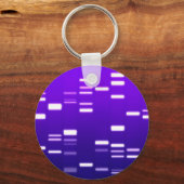 DNA-genetische code Paars Sleutelhanger (Voorkant)