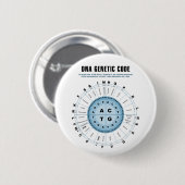 DNA-genetische code Ronde Button 5,7 Cm (Voorkant /achterkant)