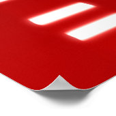 DNA-genetische code rood Poster (Hoek)