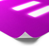 DNA-genetische code Roze magenta Poster (Hoek)