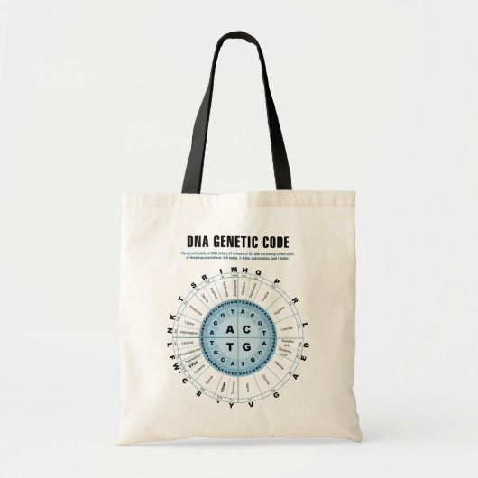 DNA-genetische code Tote Bag (Voorkant)