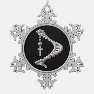 DNA: gerichte evolutie Tin Sneeuwvlok Ornament