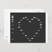 DNA-hart op agarosegel Briefkaart (Voorkant / Achterkant)